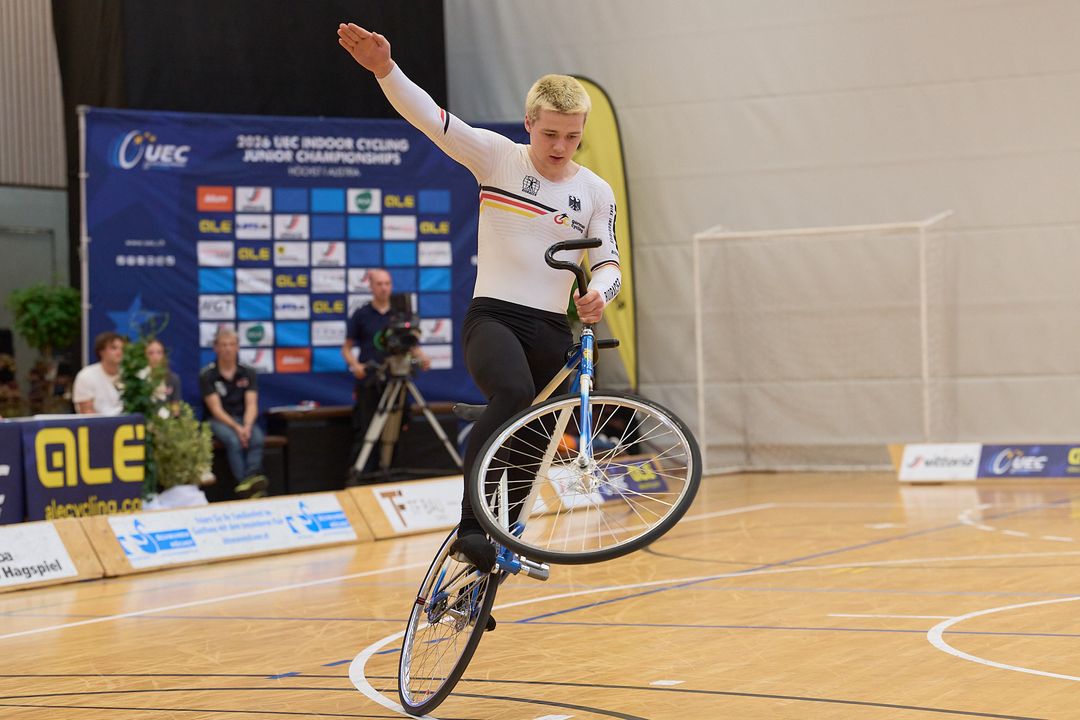 EM U19 Hallenradsport: Ebnat verteidigt Titel im 4er, Gold für Fink/Gerlach und Silber für Maximilian Keller