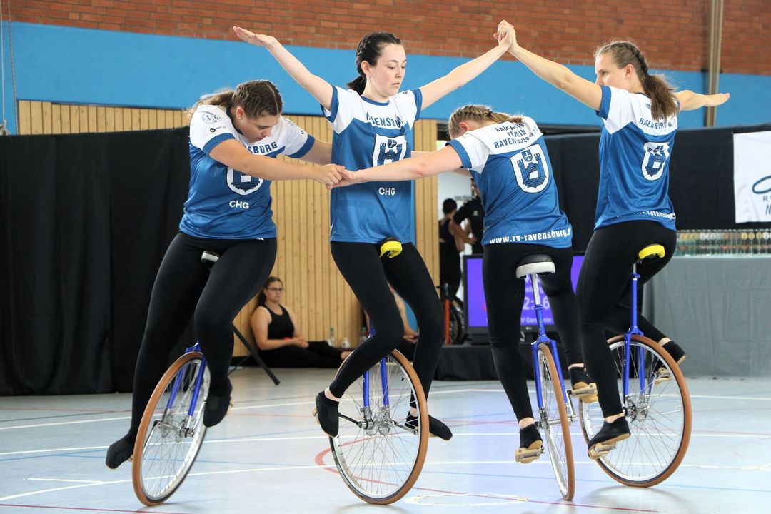 RMSV Aach gewinnt Bundespokal 2026 im 4er und 6er Einradsport