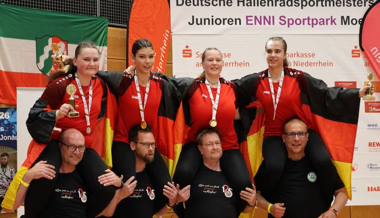 Baden-Württembergs Sportler*innen gewinnen bei der Hallenradsport DM U19 in Moers 5 DM-Titel