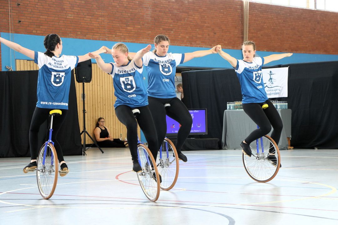 RMSV Aach gewinnt Bundespokal 2026 im 4er und 6er Einradsport