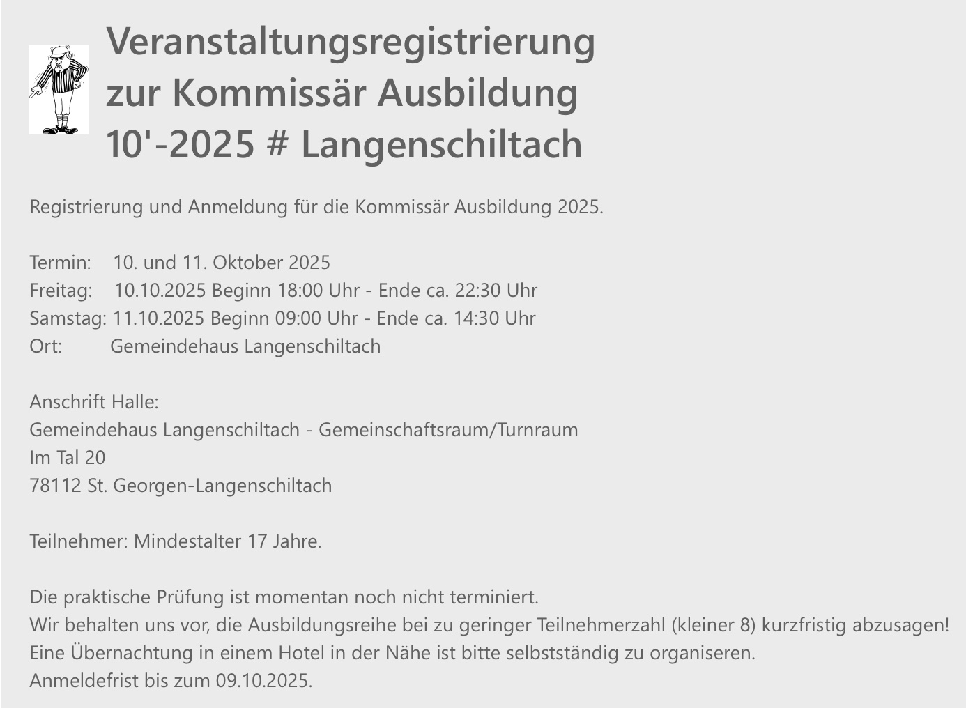 Kommissärsausbildung Radball 2025